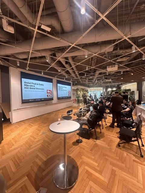 Global Pitch in Osaka venue (supplied material)