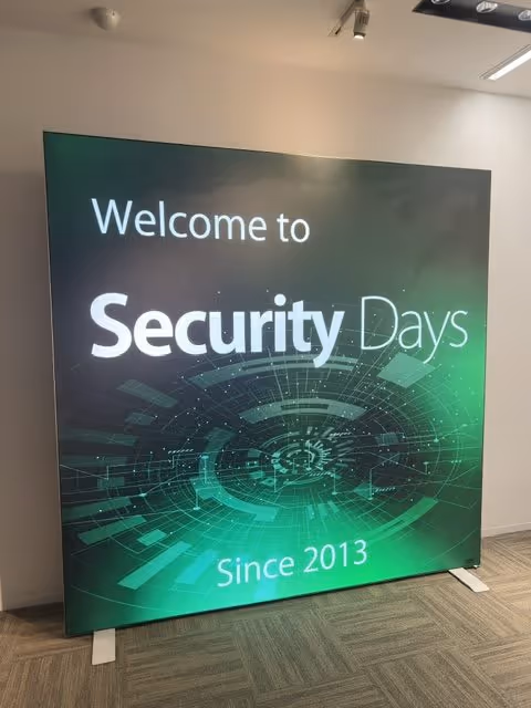 Security Days Osakaの会場サイン（提供資料）
